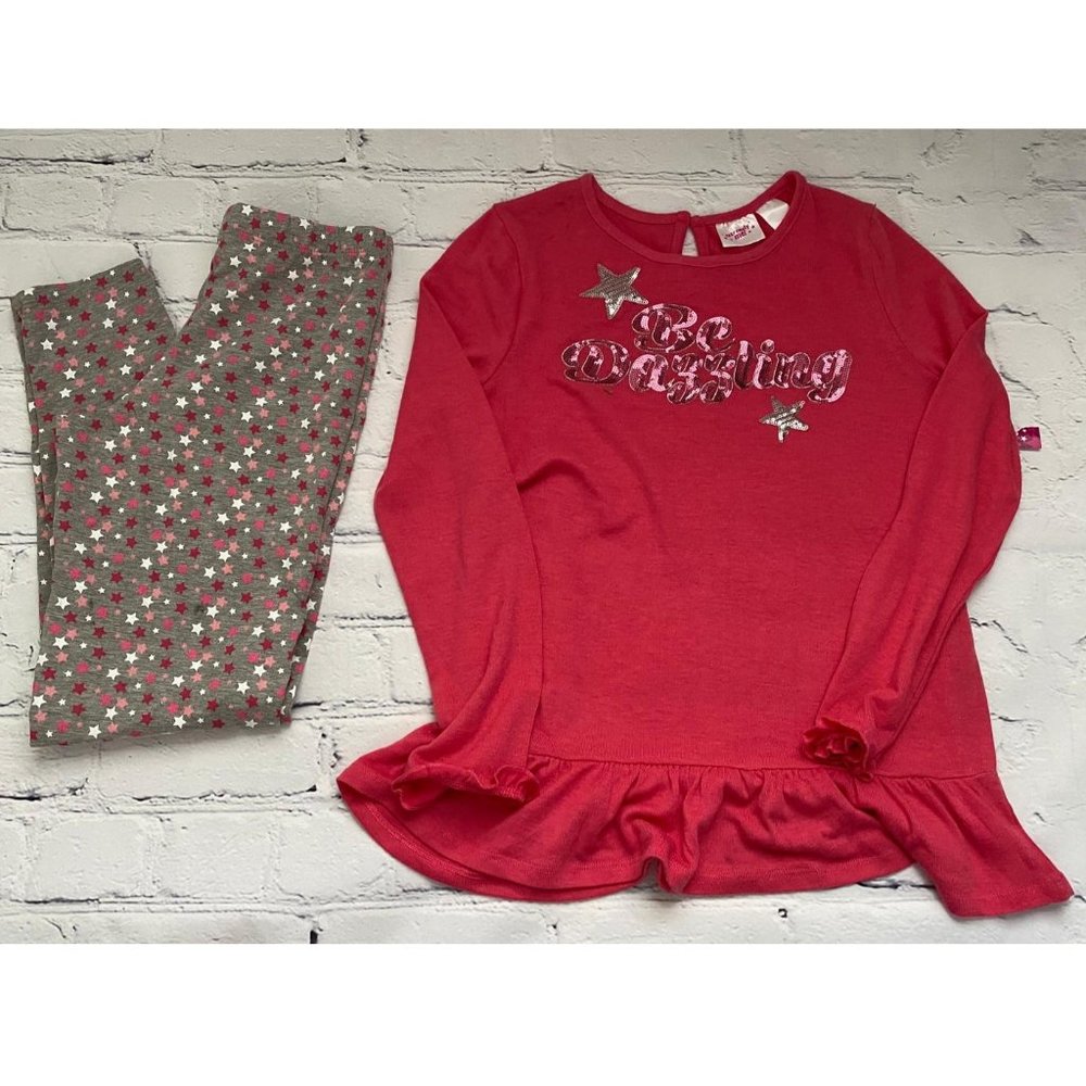 Set Girl Long Sleeve Shirt With Legging Pants
